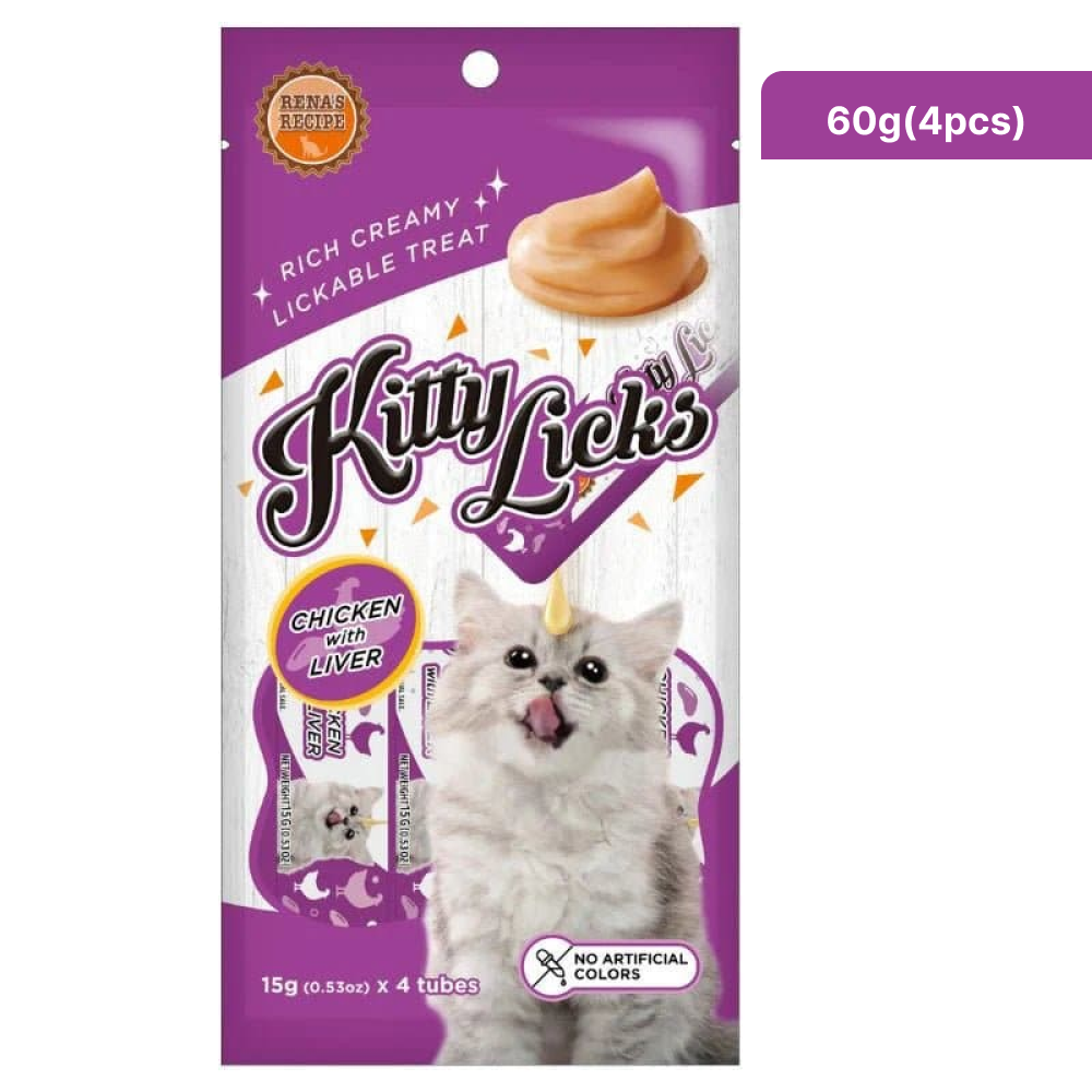 Kitty Licks Tuna Salmon and Chicken Liver Cat Treats Combo image 9