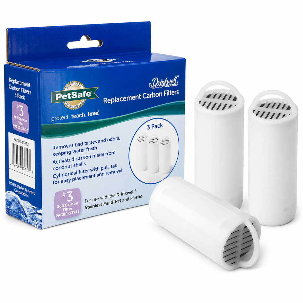 PetSafe Drinkwell Stainless Steel 360 Replacement Filter for Pet Fountain for Dogs and Cats