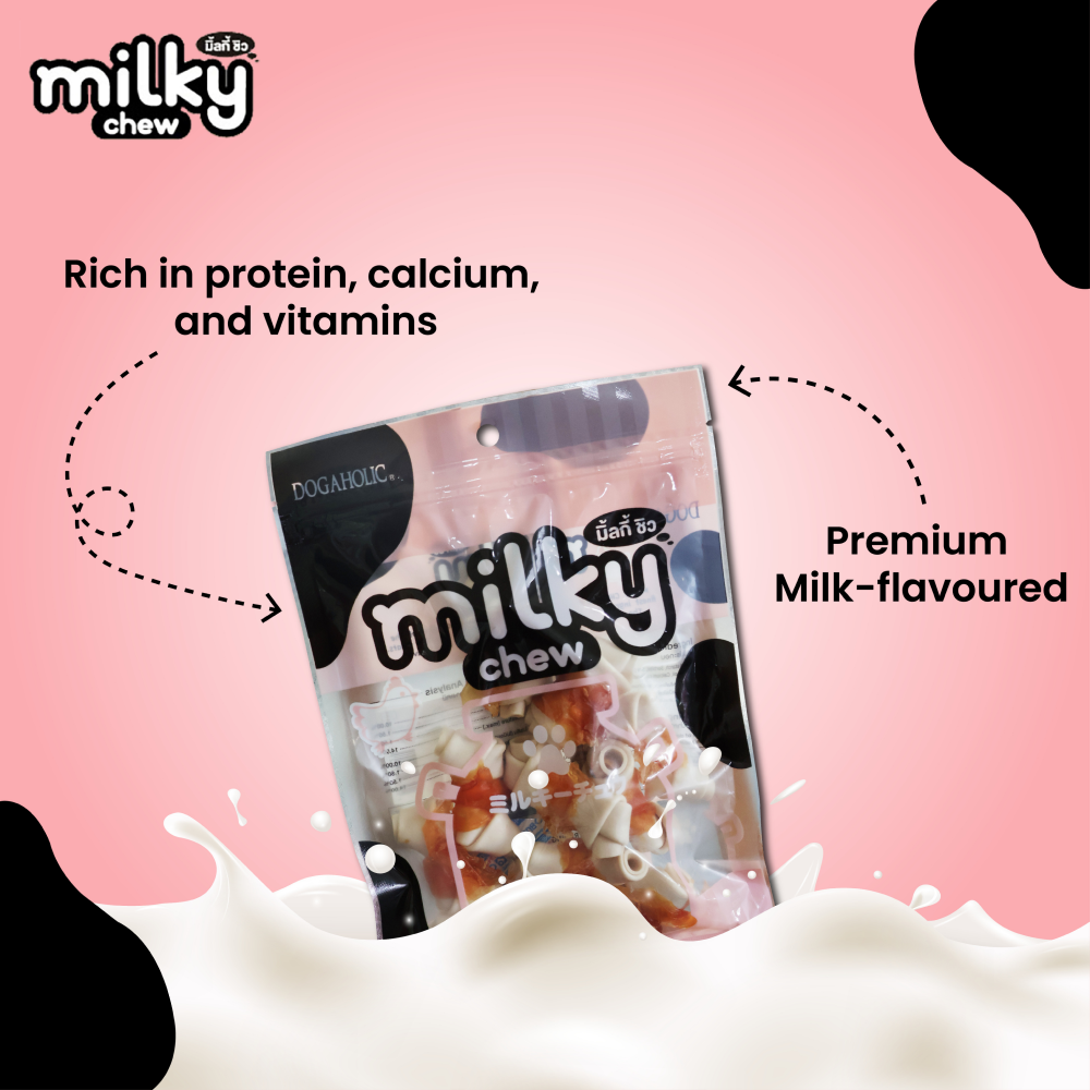Dogaholic Milky Chew Chicken Bone Style Dog Treats image 6