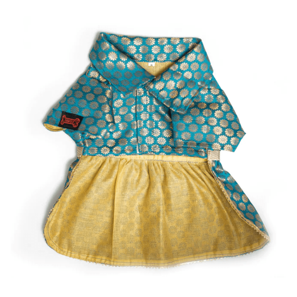 Pawgypets Occasion Wear Dress for Dogs and Cats (Blue) image 1