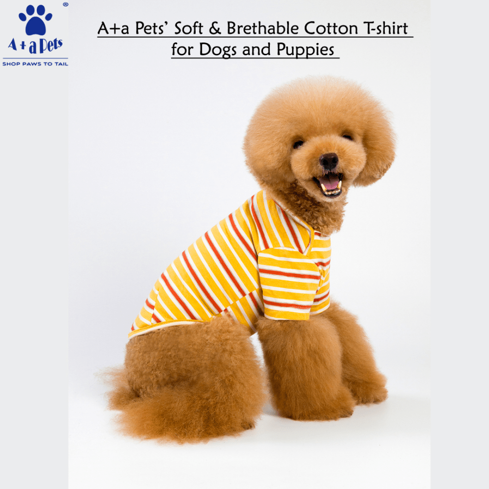 A Plus A Pets Soft Cotton T Shirts for Dogs (Yellow) image 2