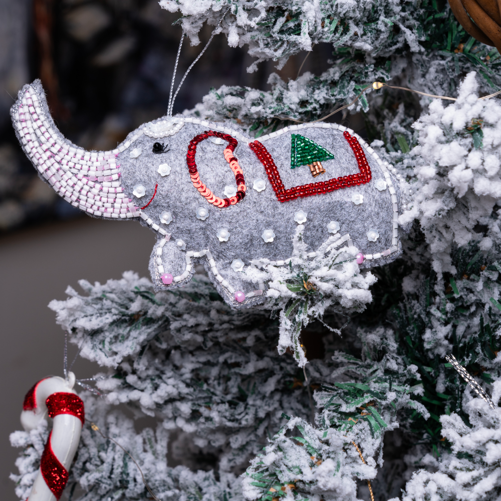 Furry Tales Appu Claus Elephant Handcrafted Charm image 2