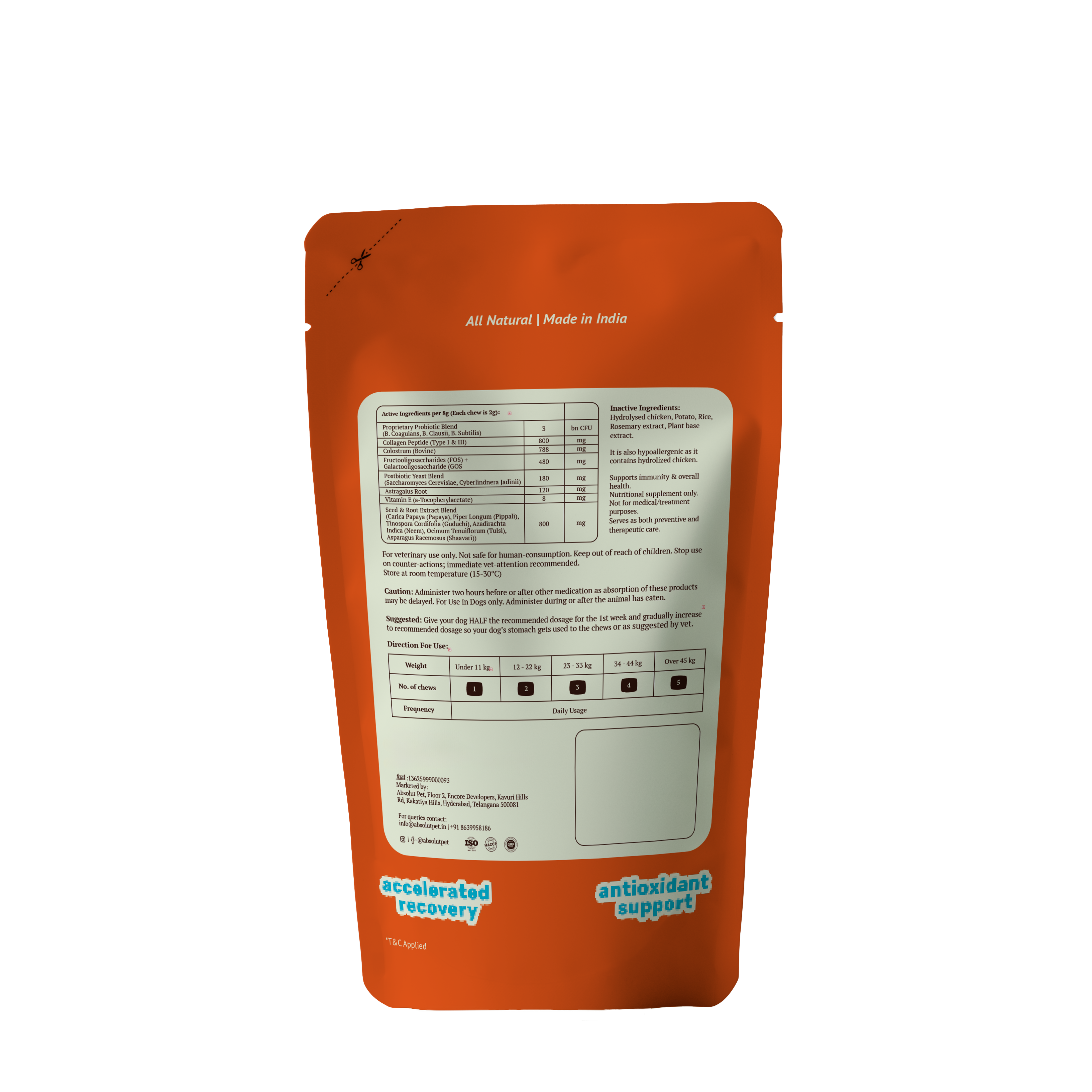 Absolut Pet Postbiotics to Boost Immunity Reduce Allergies & Improve Bioavailability Chews Dogs Treat image 7