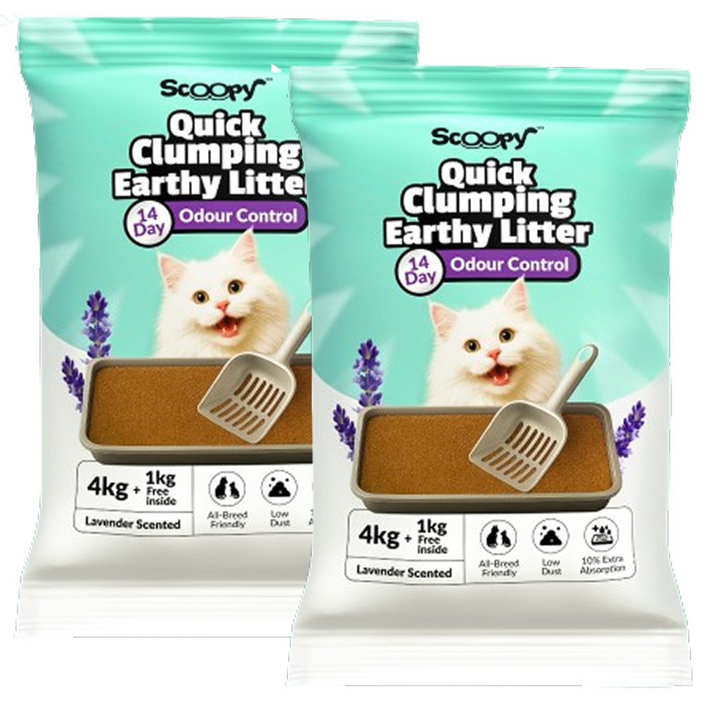 Scoopy Cat Litter | Lavender Scented | 100% Natural Indian Brown Sand