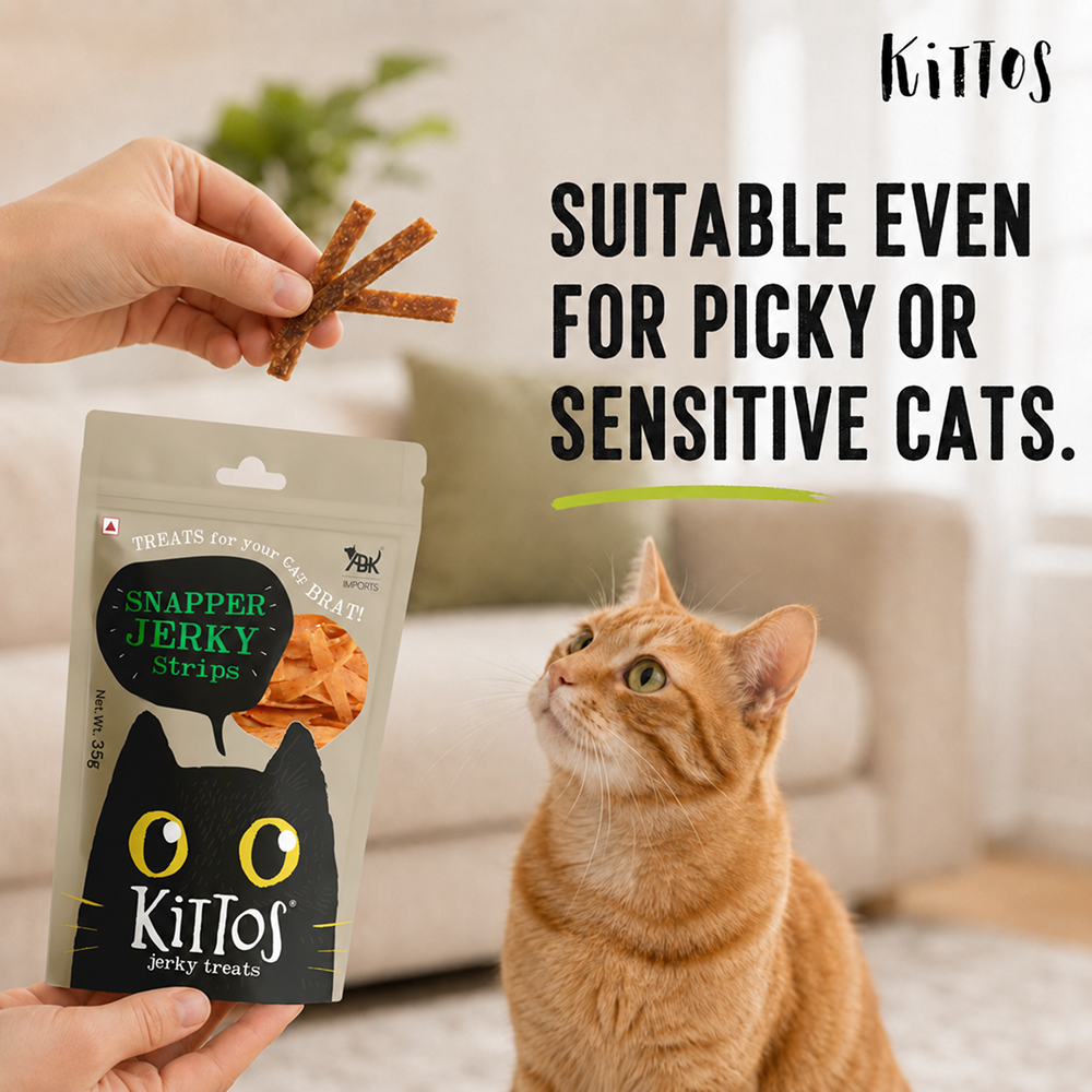 Kittos Purr Fect Snapper Jerky Strips Cat Treats image 6