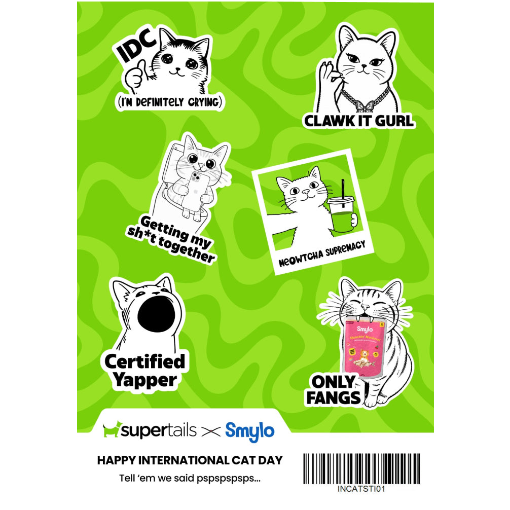 Fifozone X Smylo International Cat Day Sticker