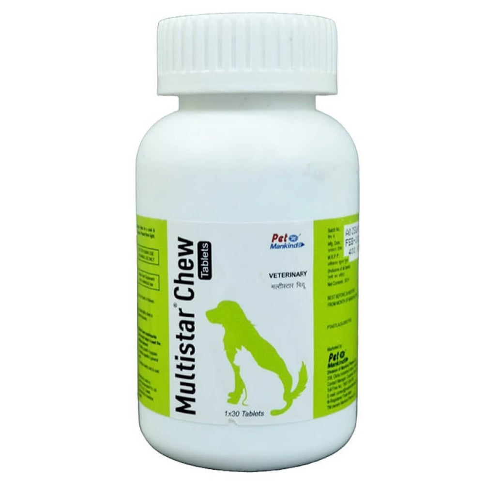 Mankind Multistar Chew tablets Multivitamin Supplement for Dogs and Cats (pack of 30 tablets) image 5