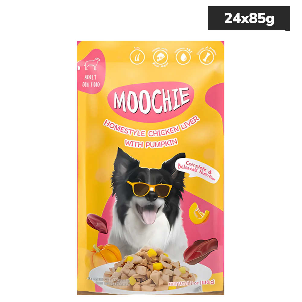 Moochie Homestyle Chicken Liver and Pumpkin Gravy Adult Dog Wet Food image 3