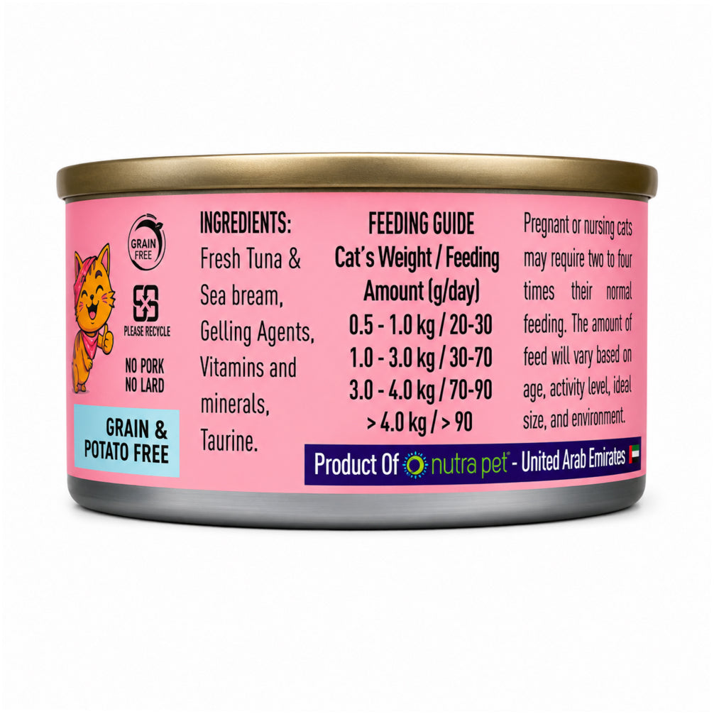 Smudges Tuna Flakes with Sea Bream in Soft Jelly Adult Cat Wet Food image 7