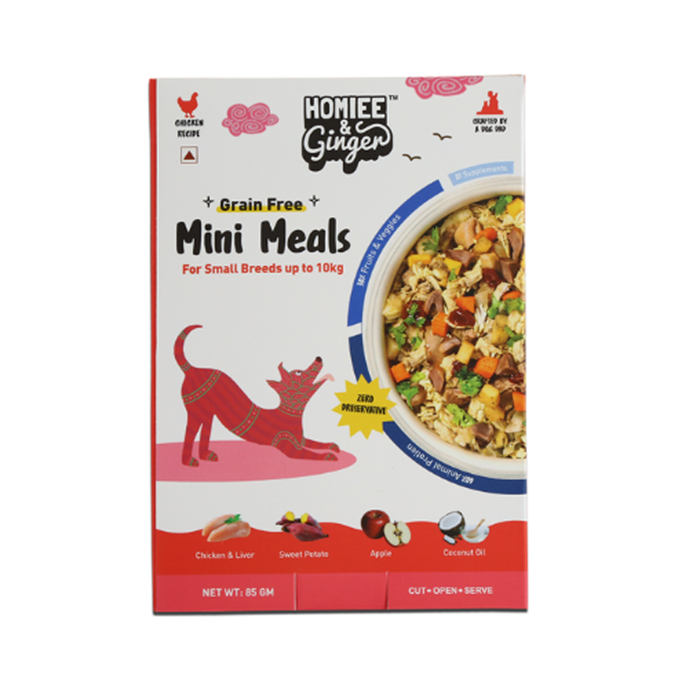 Homiee & Ginger Mini Meals Chicken & Barle, Chicken & Sweet Potato and Chicken & Quinoa Fresh Food for Dogs Combo image 8