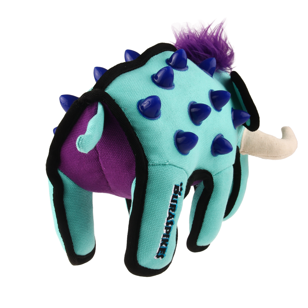 GiGwi Duraspikes Extra Durable Elephant Toy for Dogs (Light Blue) | For Medium Chewers image 6