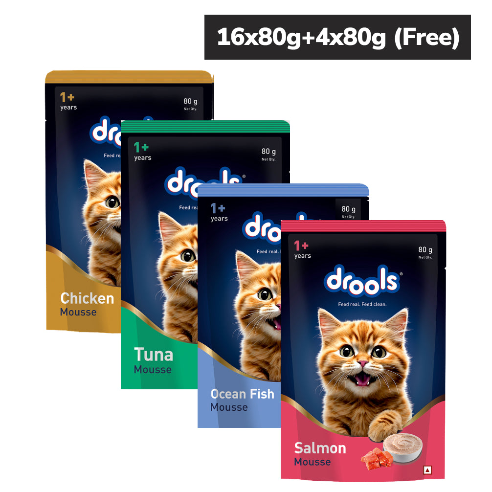Drools Adult Cat Mousse Variety Pack | 4 Flavours
