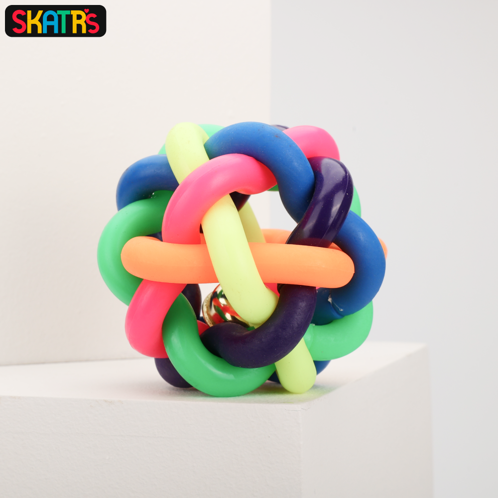 Skatrs Noodle Training Toy Ball for Dogs and Cats (Multi Color) image 4