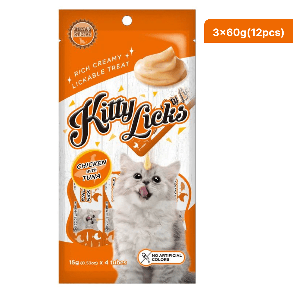 Kitty Licks Chicken Tuna and Chicken Flavour Cat Treats Combo image 10