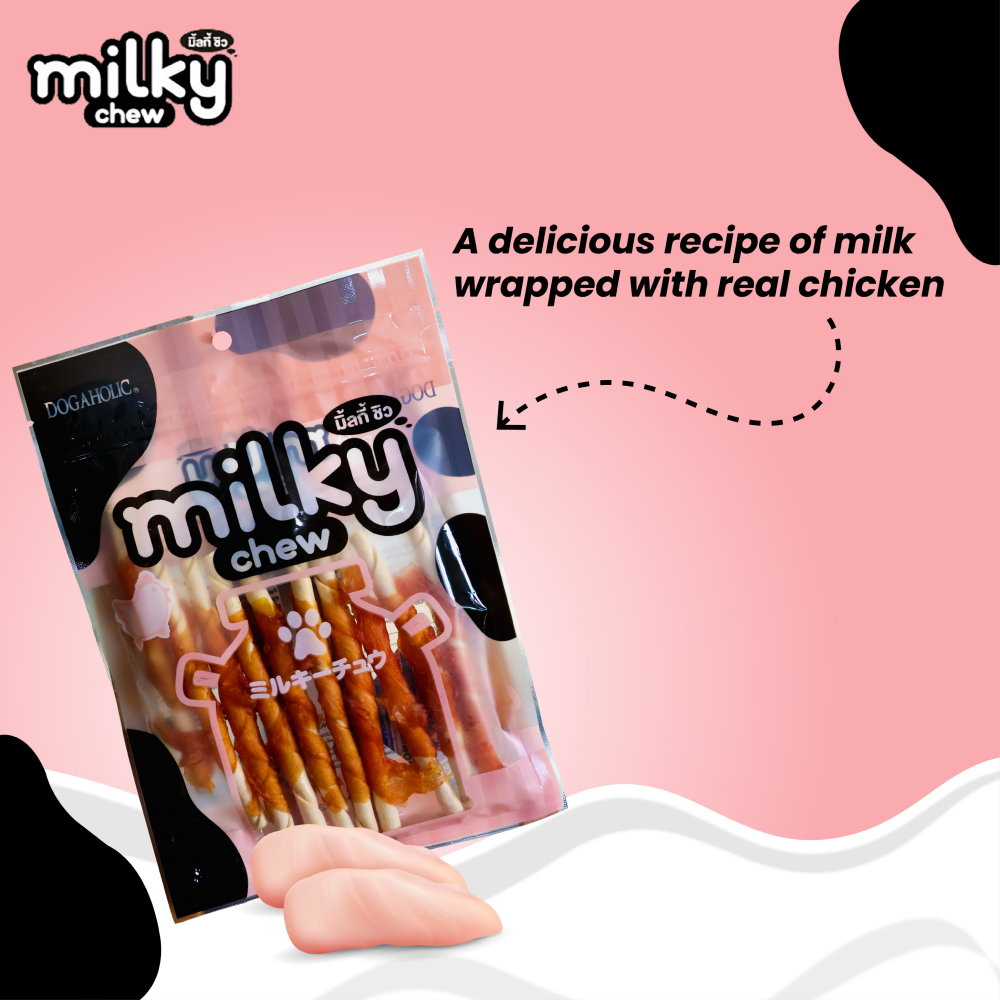 Dogaholic Milky Chew Chicken Stick Style Dog Treats image 4
