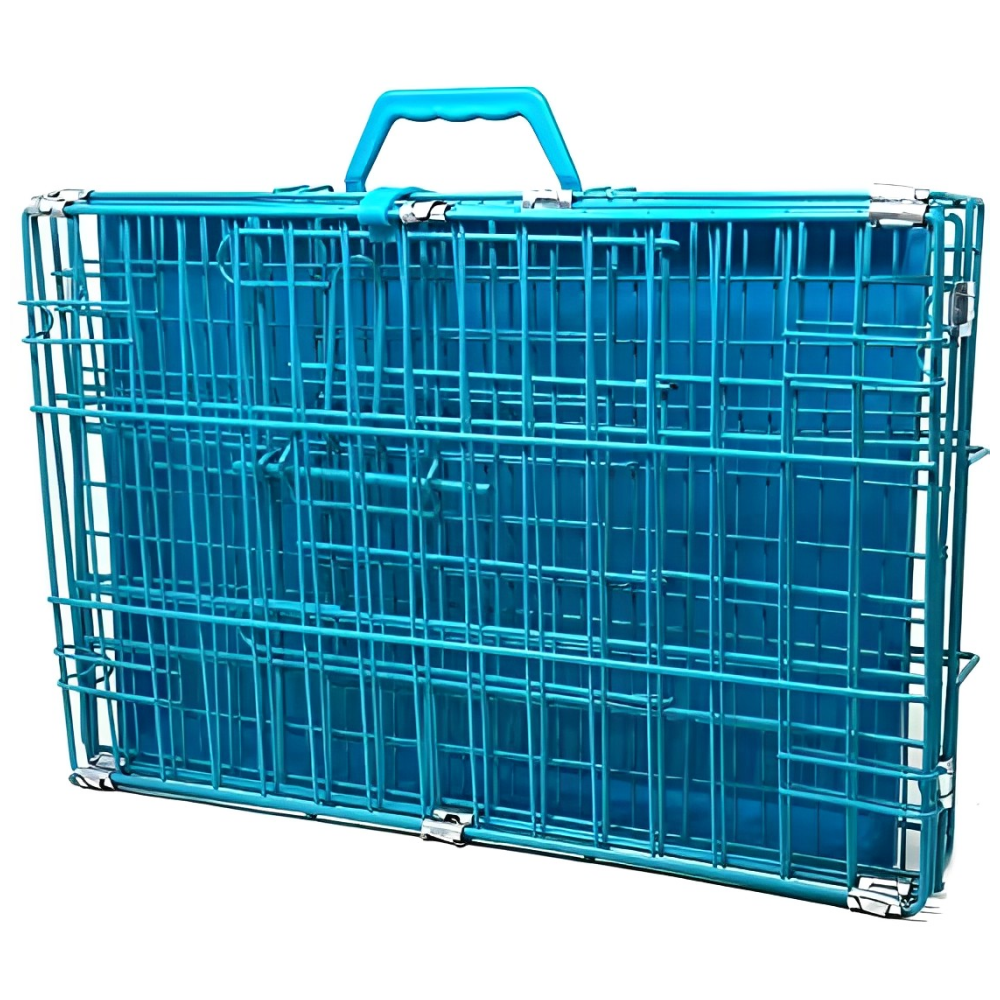 Chullbull Dual Door Heavy Duty Iron Powder Coated with Removable Tray Carrier for Dogs and Cats image 4