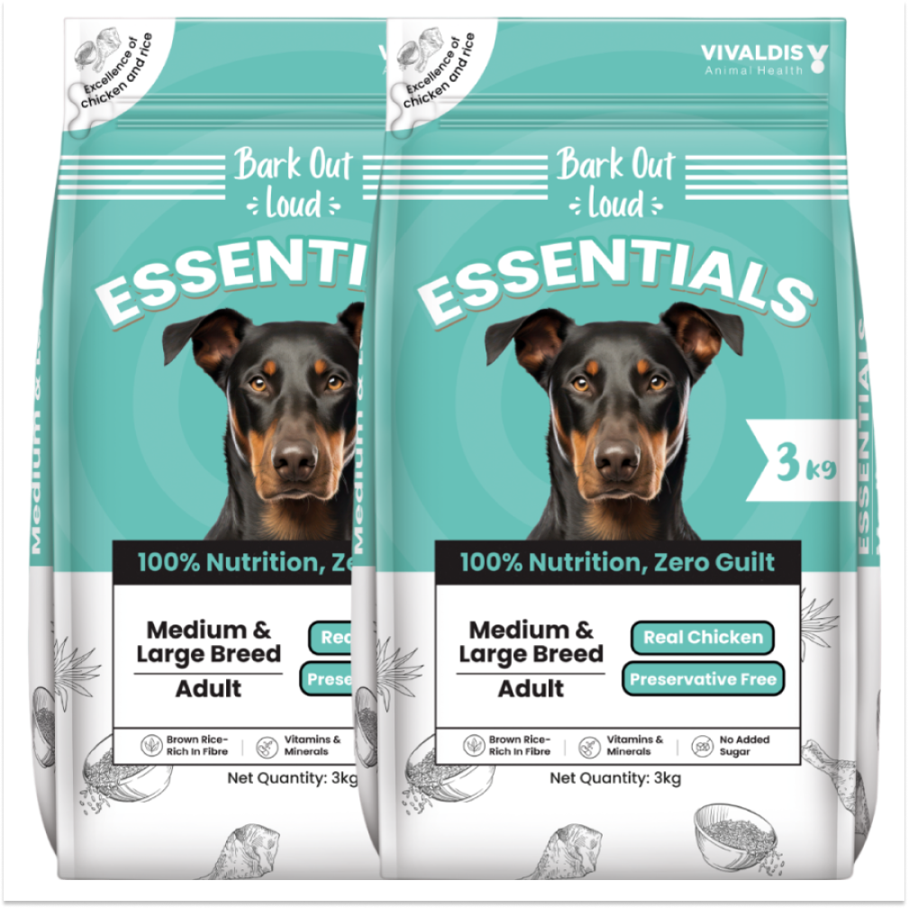 Bark Out Loud Essentials Real Chicken Medium and Large Breed Adult Dog Dry Food image 9