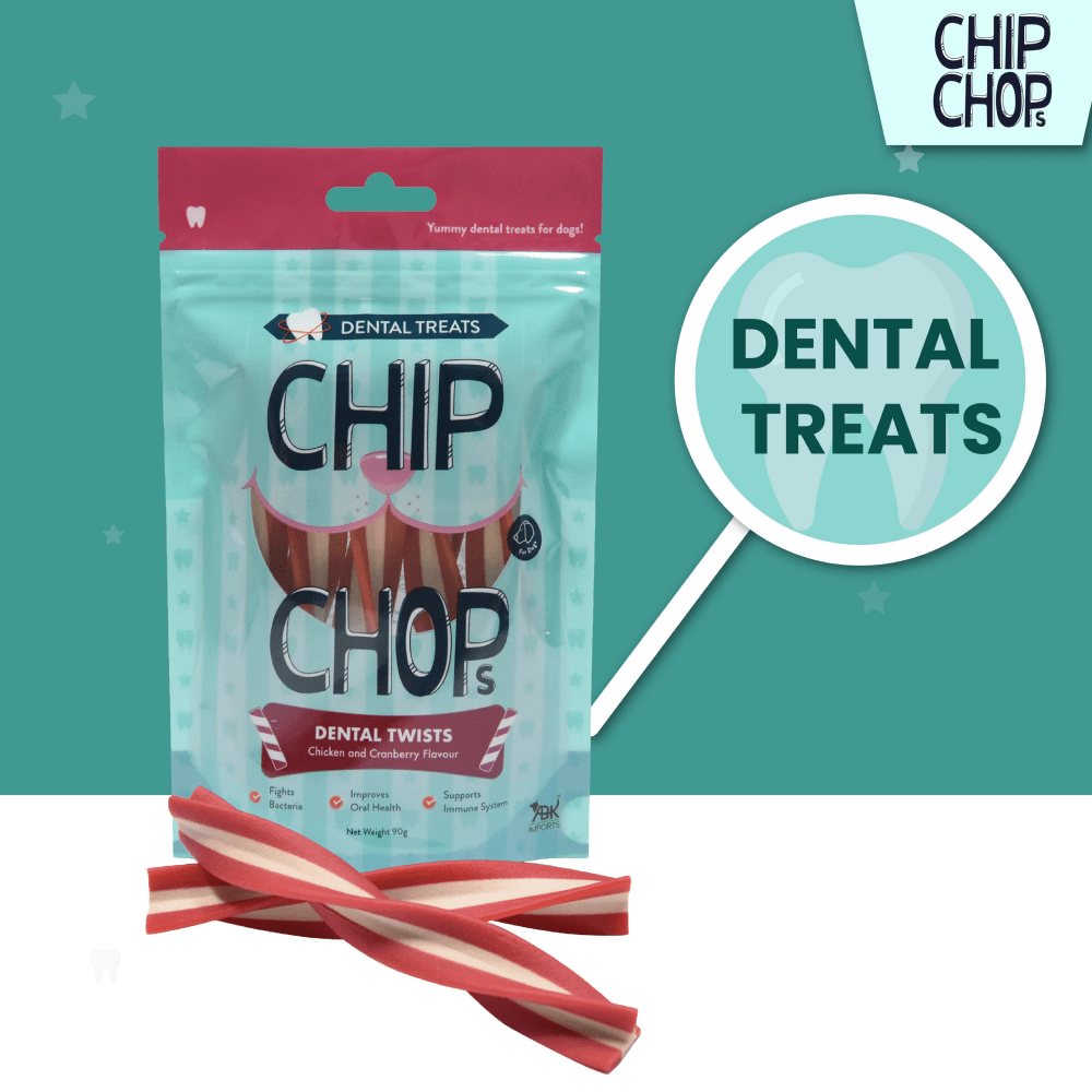 Chip Chops Dental Twist Chicken and Cranberry Flavored Dog Treats image 5