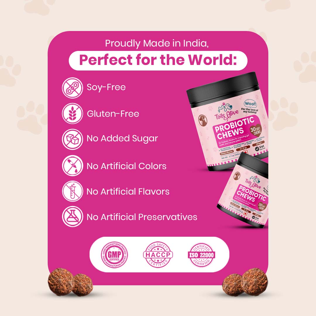 TailsAlive Probiotic Chicken Flavor Soft Chews Supplements for Dogs image 7