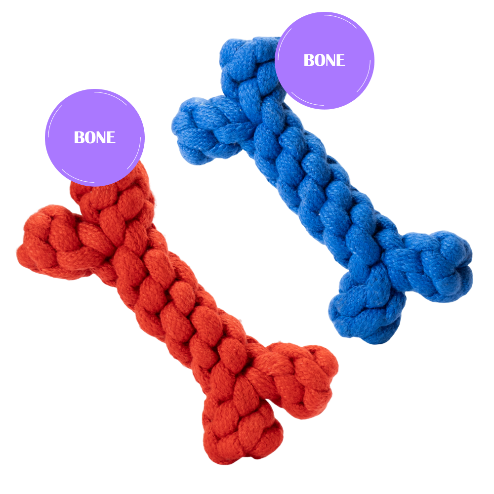 Skatrs Bone Shaped Rope Chew Toy for Dogs and Cats (Royal Blue) image 6