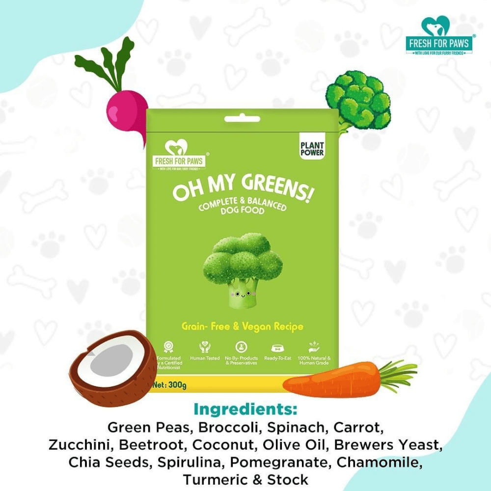Fresh For Paws Oh My Greens Dog Wet Food (100g) image 5