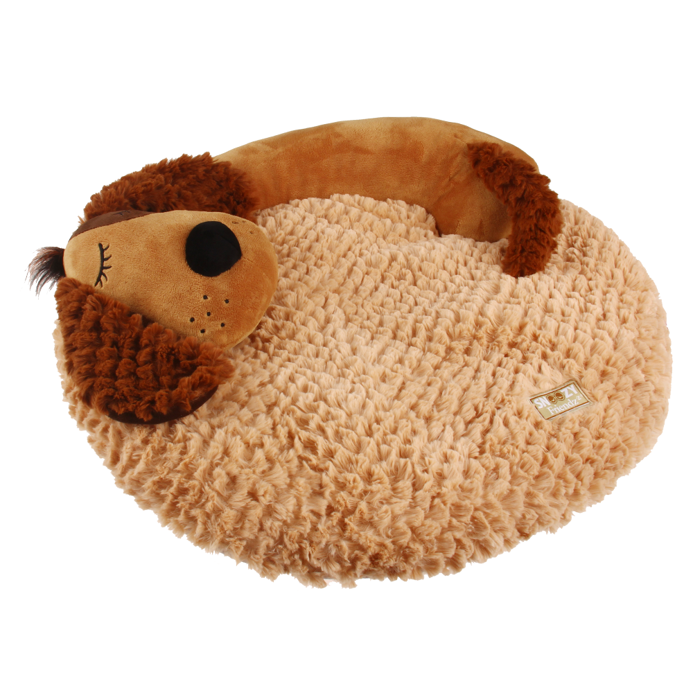 GiGwi Snoozy Friends 3D Shape Dog Sleepy Cushion for Cats and Dogs (Brown) image 2