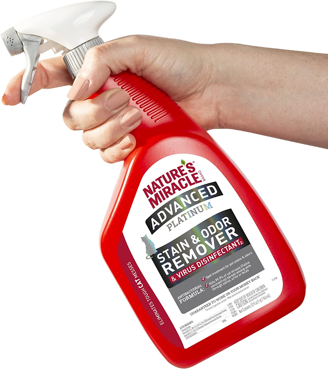 Nature's Miracle JFC Fresh Scented Advanced Platinum Stain and Odor Remover and Virus Disinfectant for Cats image 7