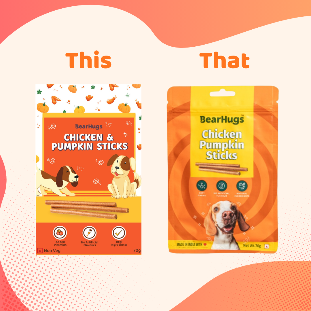 BearHugs Chicken & Pumpkin Soft & Chewy Sticks Dog Treats image 8