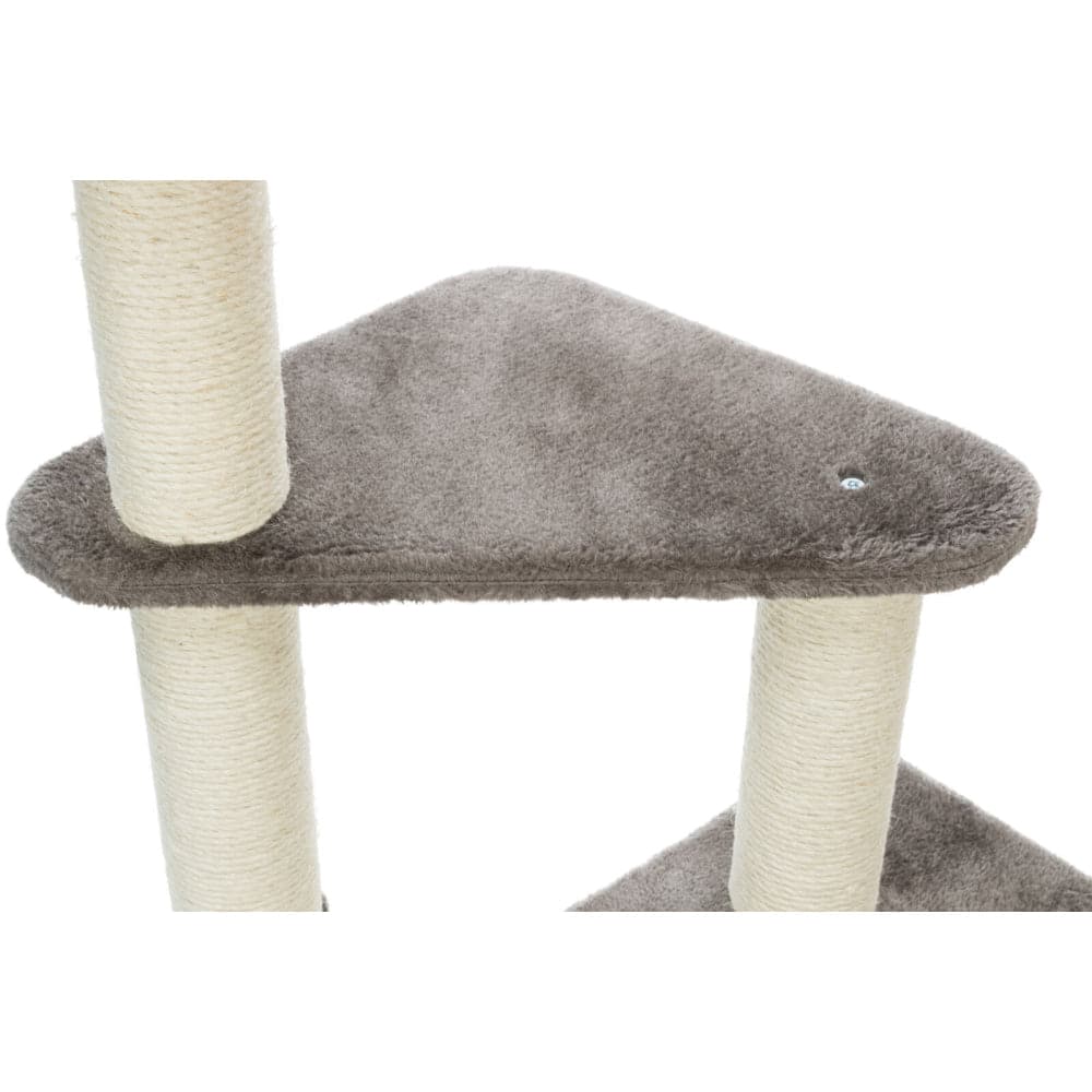 Trixie Altea Scratching Wave on Post with Paw Print for Cats (White/Grey) image 7