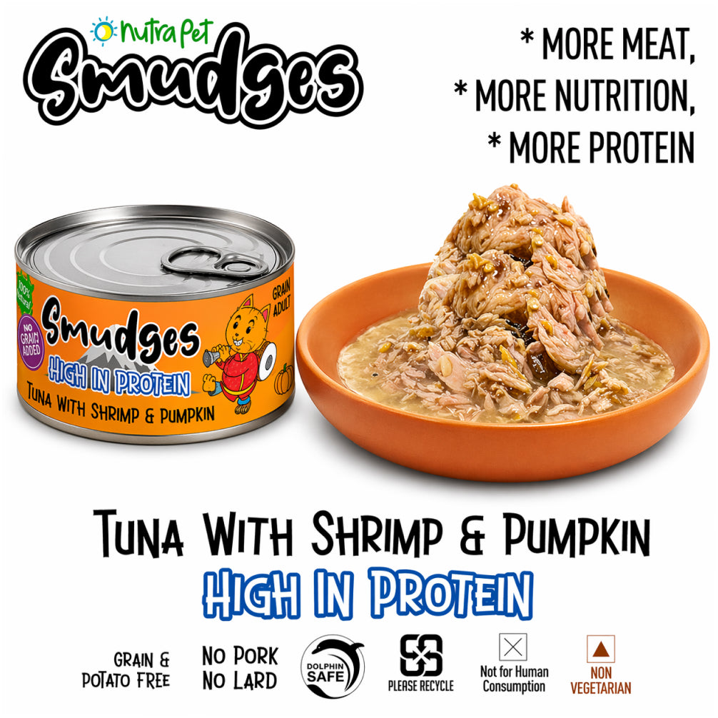 Smudges Tuna Flakes with Shrimp and Pumpkin in Gravy Adult Cat Wet Food image 10