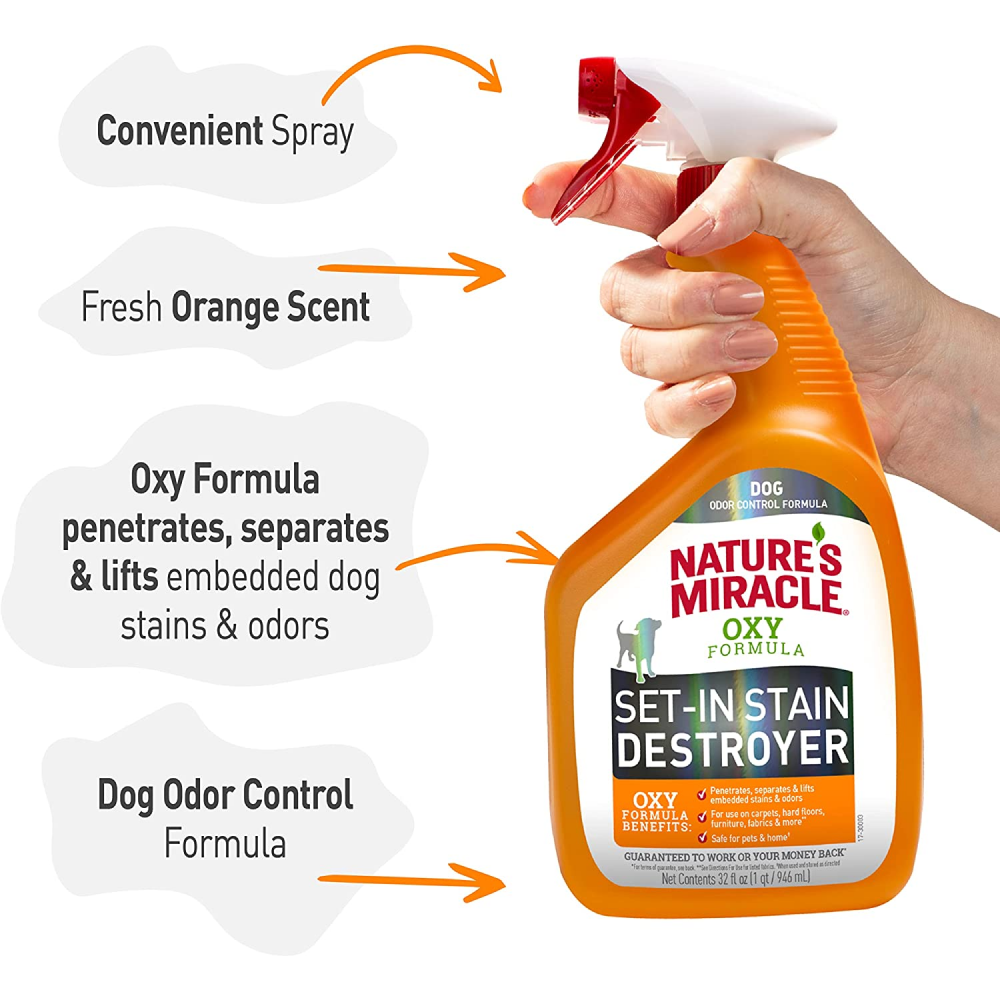 Nature's Miracle Orange Oxy Stain and Odor Remover for Dogs image 3