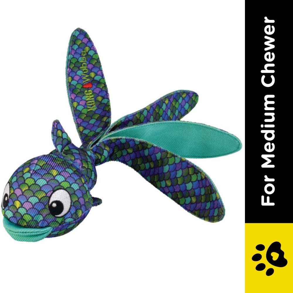 Kong Wubba Finz Toy for Dogs (Blue) | For Medium Chewers image 2