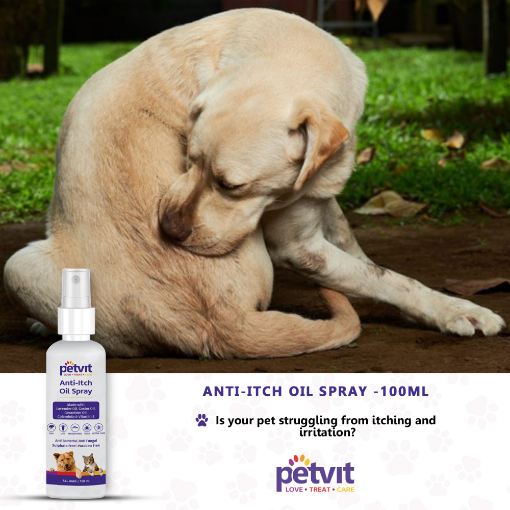 Petvit Anti Itch Oil Spray for Cats & Dogs image 2