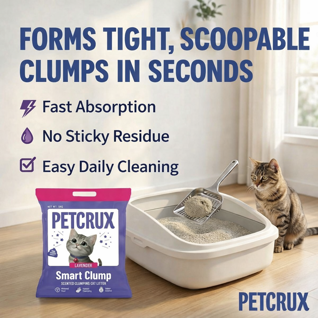 Petcrux Lavender & Lemon Scented Smart Clumping Cat Litter image 7