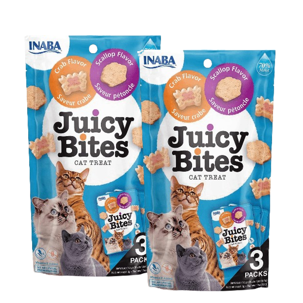 INABA Juicy Bites Scallop and Crab Flavoured Cat Treats image 6