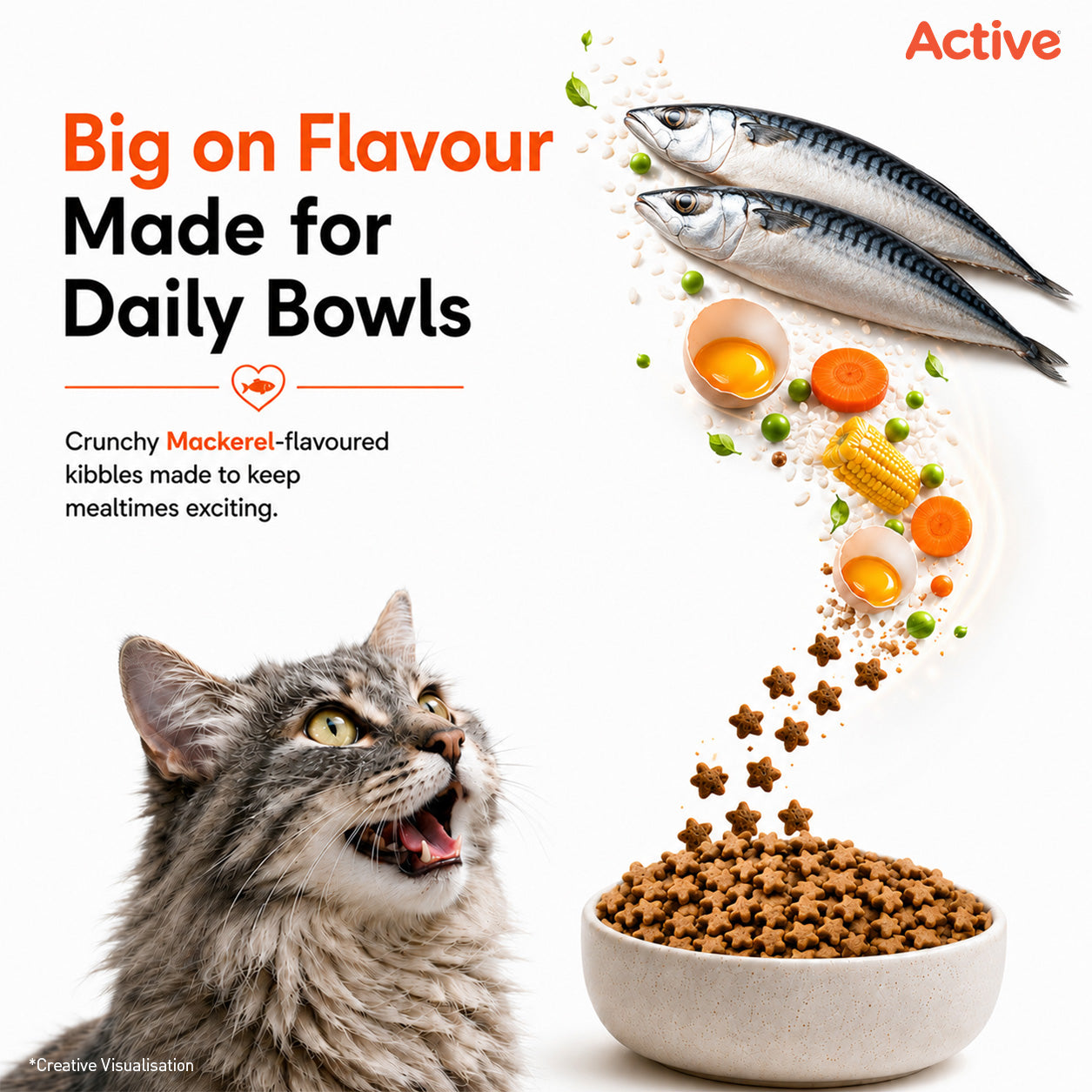 Active Mackerel Adult Cat Dry Food (Buy 1 Get 1) image 5