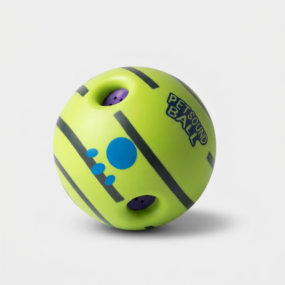 Skatrs Giggle Pet Sound Ball Toy for Dogs and Cats (Green)