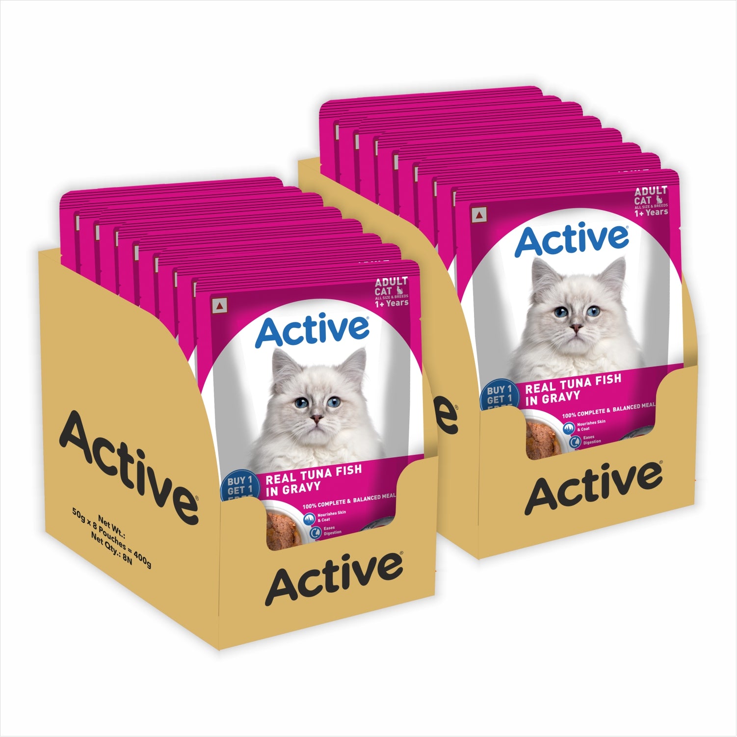 Active Real Tuna Fish in Gravy Adult Cat Wet Food ( Buy 1 Get 1 ) image 8