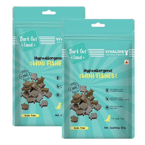 Bark Out Loud by Vivaldis Mini Fishes Grain Free & Hypoallergenic Dog Treats image 7