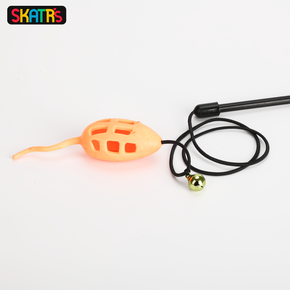 Skatrs Playing Wand with Mouse Toy for Cats image 4