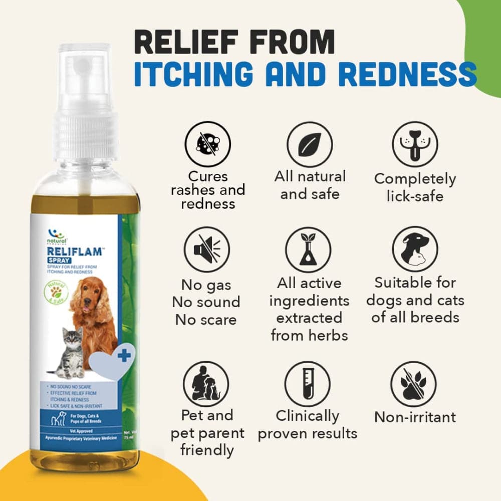Natural Remedies Reliflam Itch Relief Spray for Dogs and Cats image 4