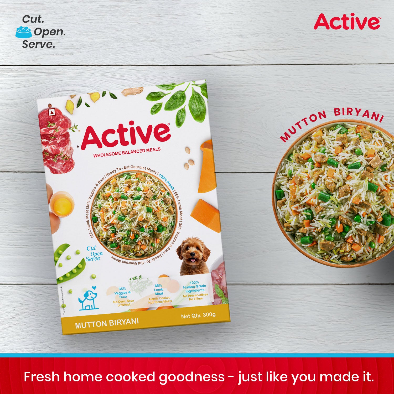 Active Mutton Biryani Fresh Food for Dogs (Buy 1 Get 1) image 2