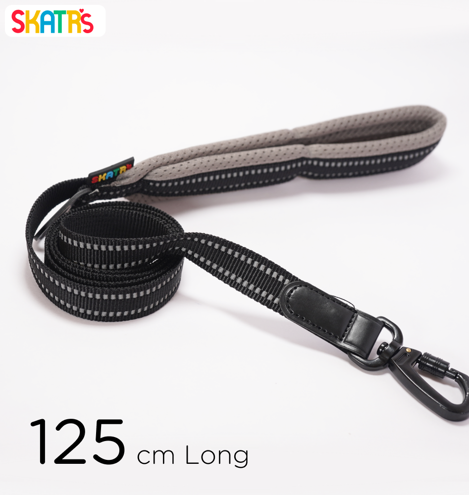Skatrs Adventure in Style & Comfort Eclipse Leash for Dogs and Cats (Black) image 2