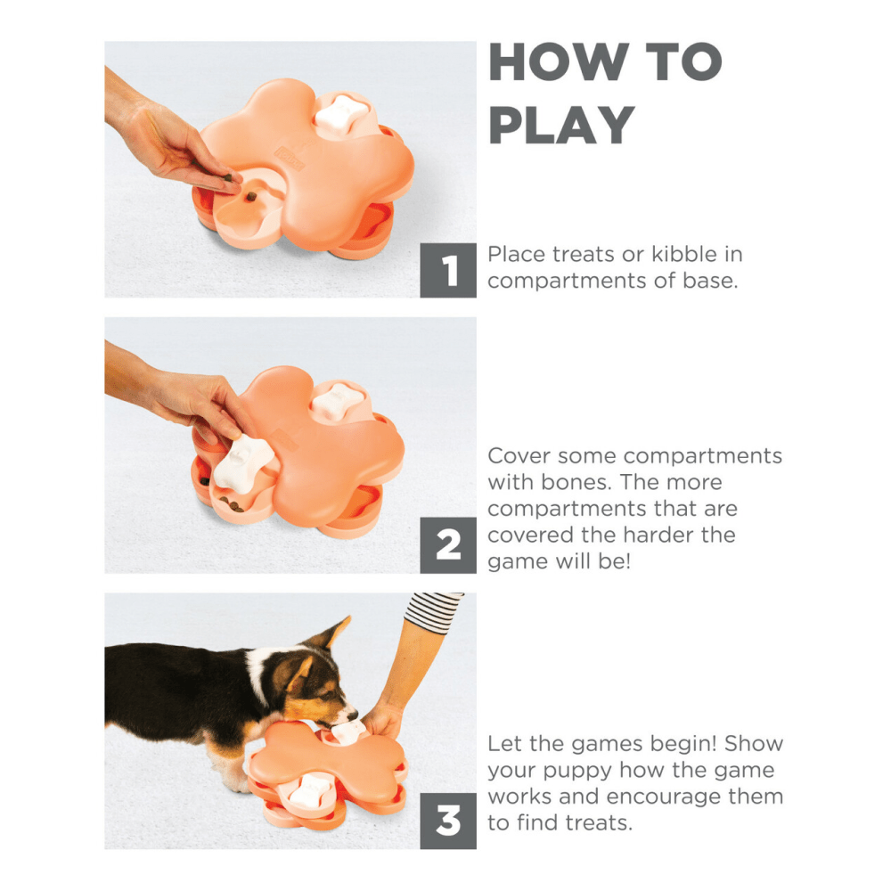 Outward Hound Puppy Tornado Interactive Treat Dispensing Toy (Pink level 2 Intermediate) image 6