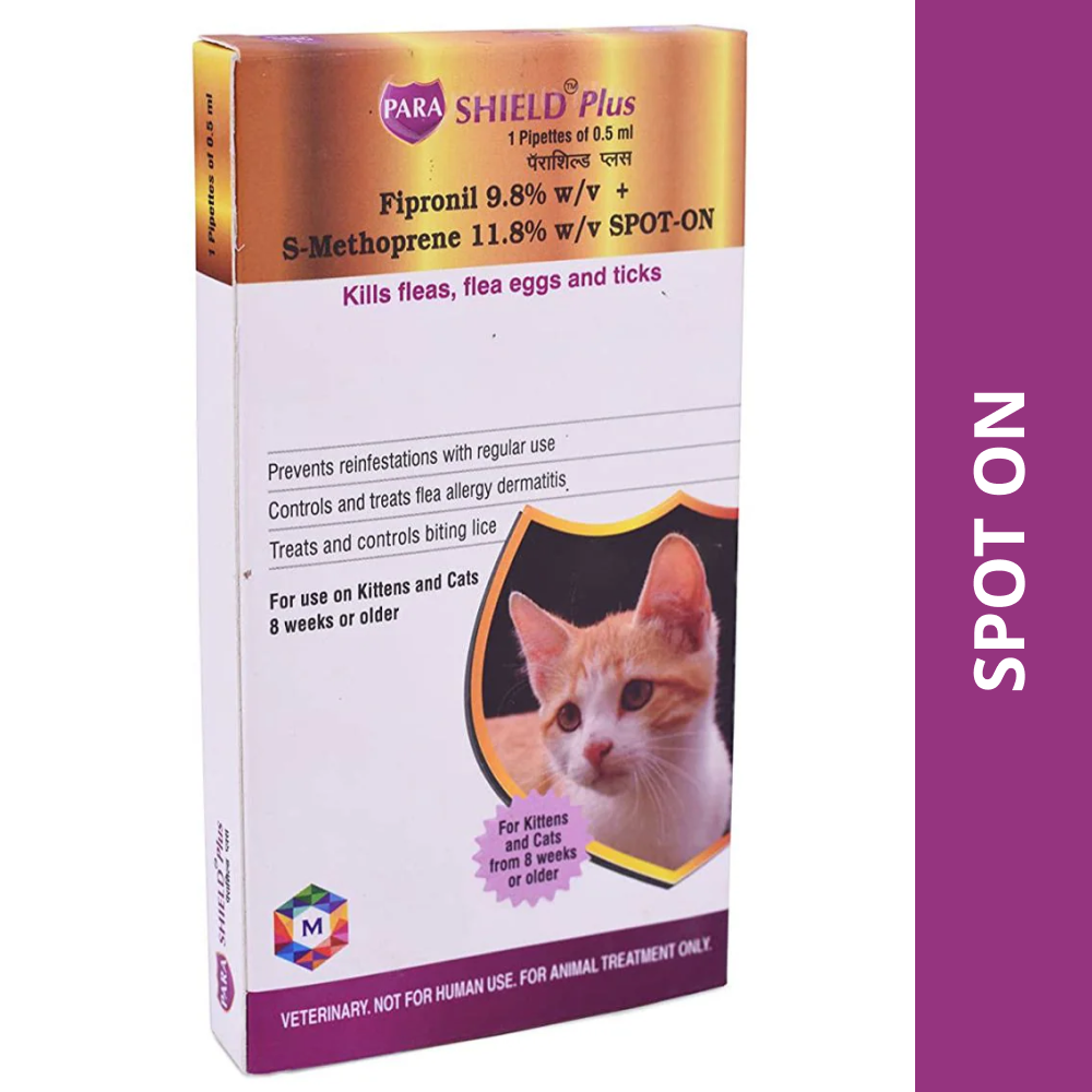 Medfly Healthcare Parashield Plus Tick & Flea Spot On for Cats image 1
