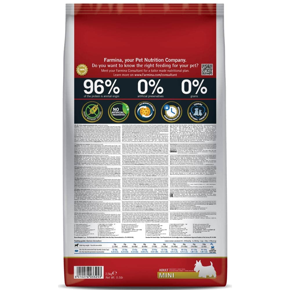 Farmina N&D Pumpkin Chicken & Pomegranate Grain Free Adult Mini Dog Dry Food image 3