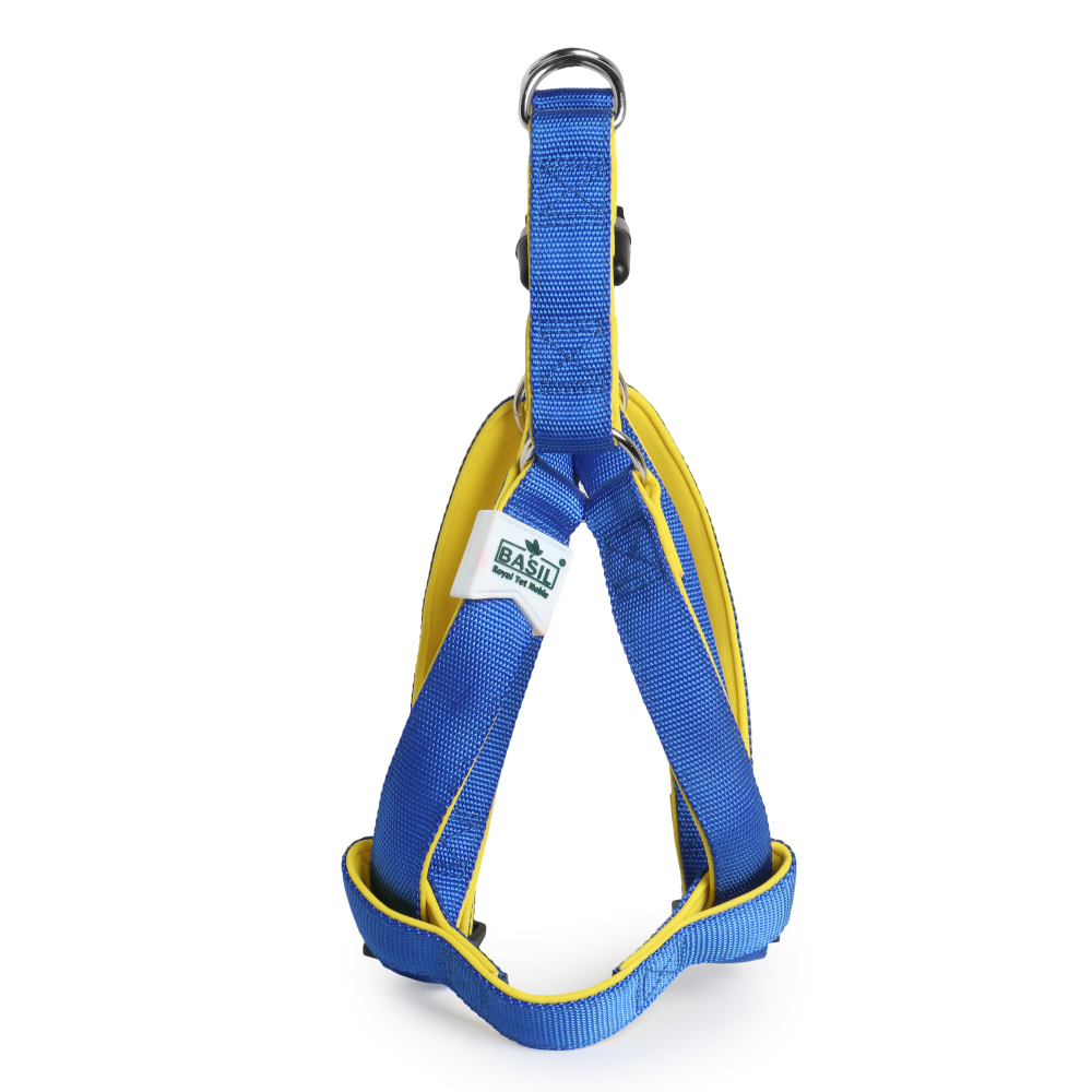 Basil Nylon Padded Adjustable Harness for Dogs (Blue) image 7