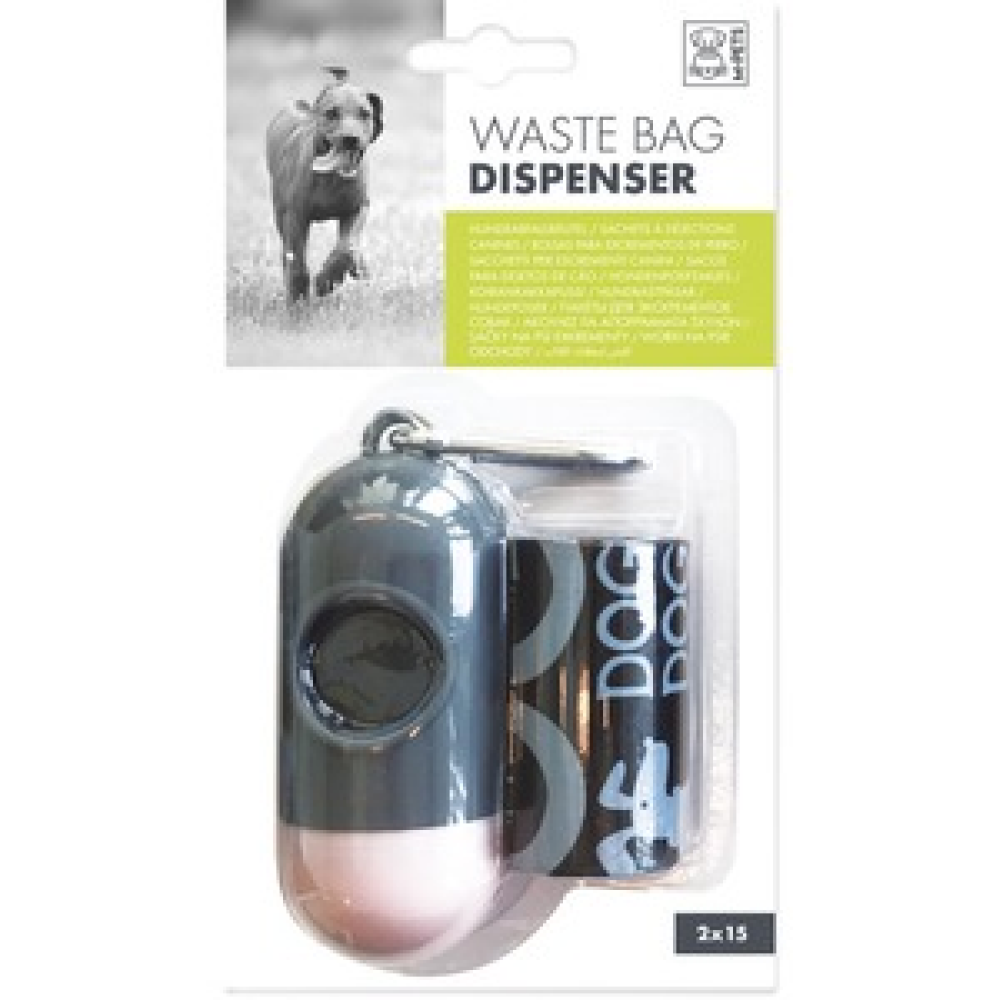 M Pets Waste Bag Dispenser for Dogs (Black/Orange) image 4