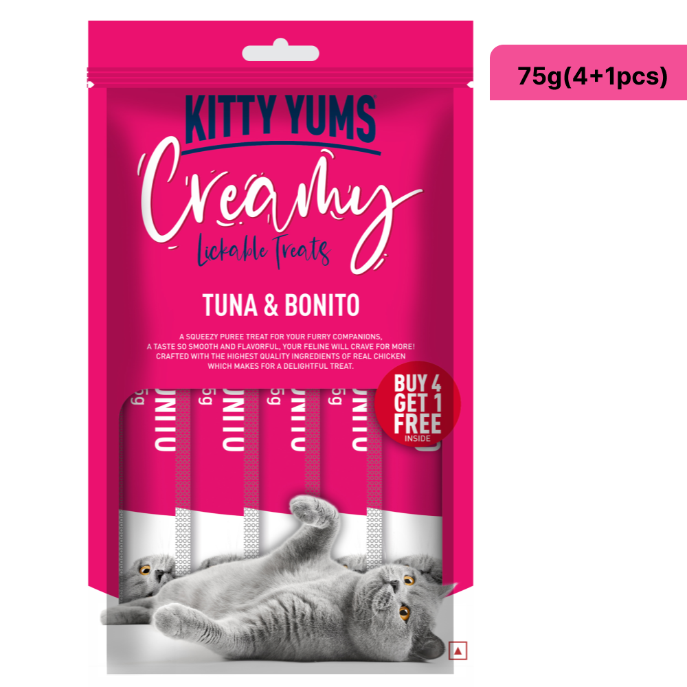 Kitty Yums Tuna & Bonito Creamy Cat Treats image 1