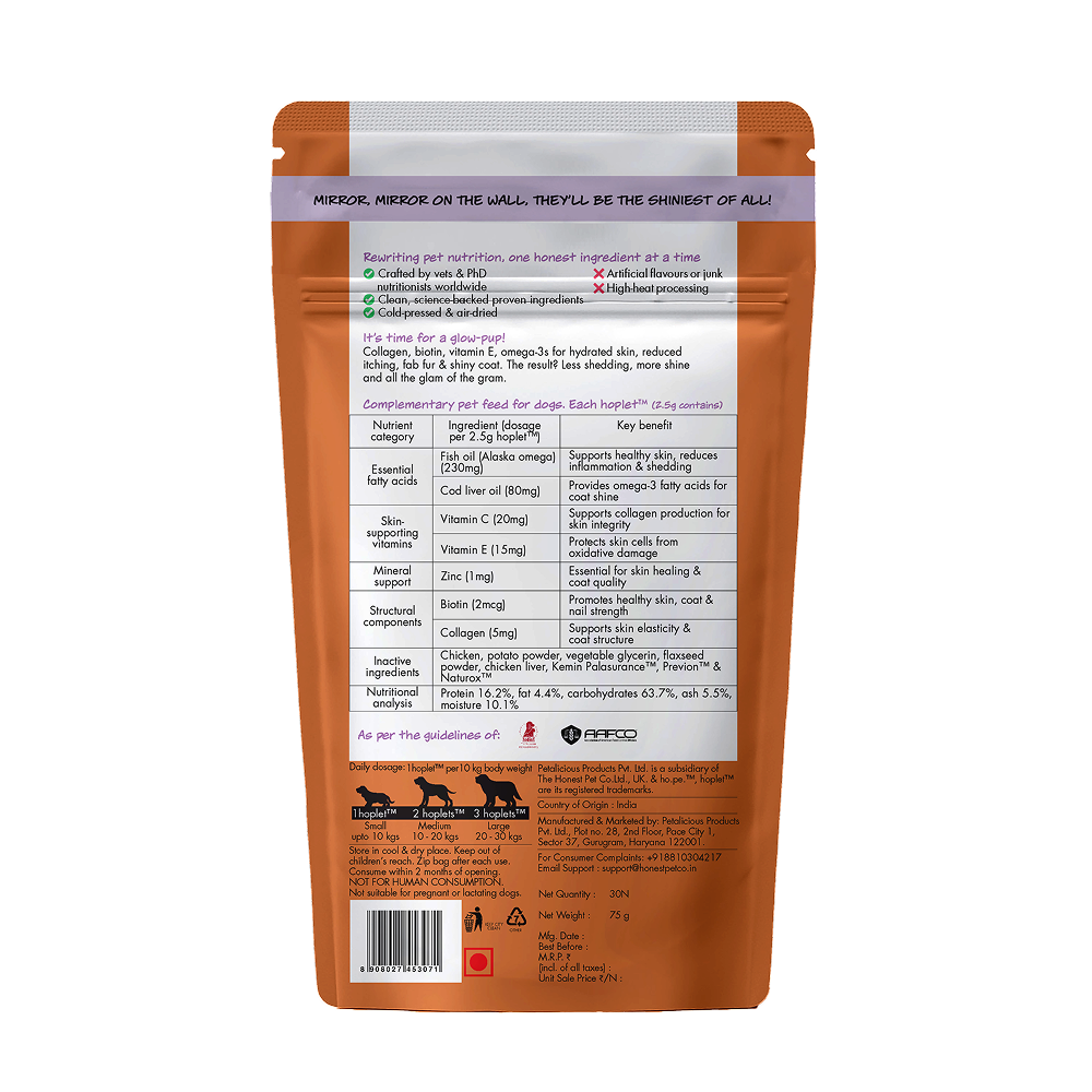 Hope Chicken Flavoured Skin+Coat Supplement for Dogs image 8